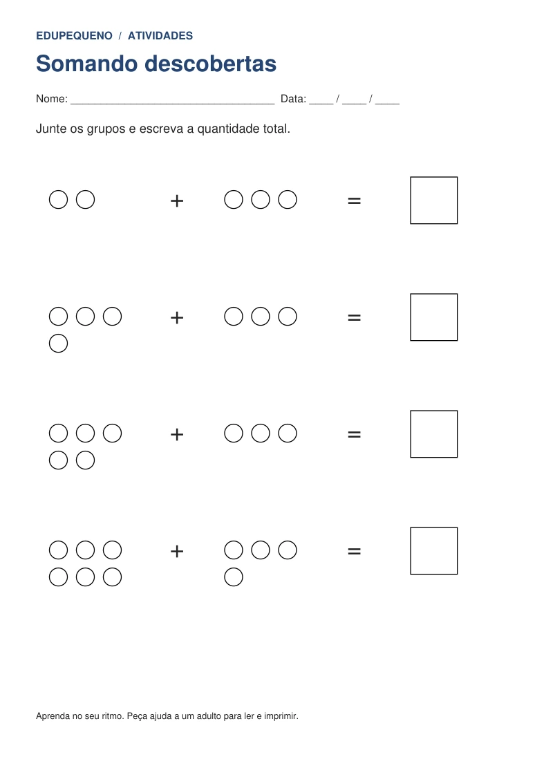 Prévia: Somando descobertas