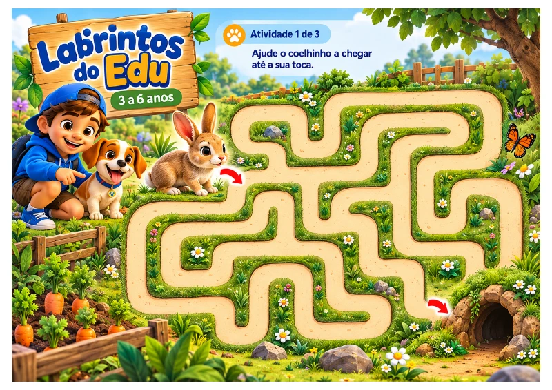 Prévia: O caminho do coelhinho — 3 a 6 anos
